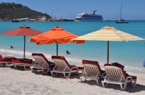 Visual totalmente caribenho em Philipsburg, capital de Sint Maarten - Caribe